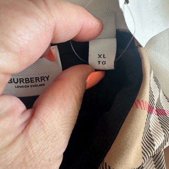 Burberry  Beige Plaid One-Shoulder Bodysuit - Picture 5 of 11